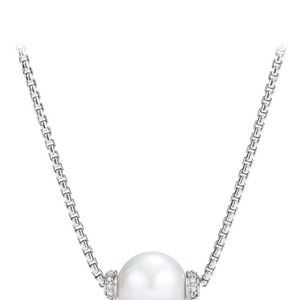 David Yurman Solari Pearl Necklace with Diamonds